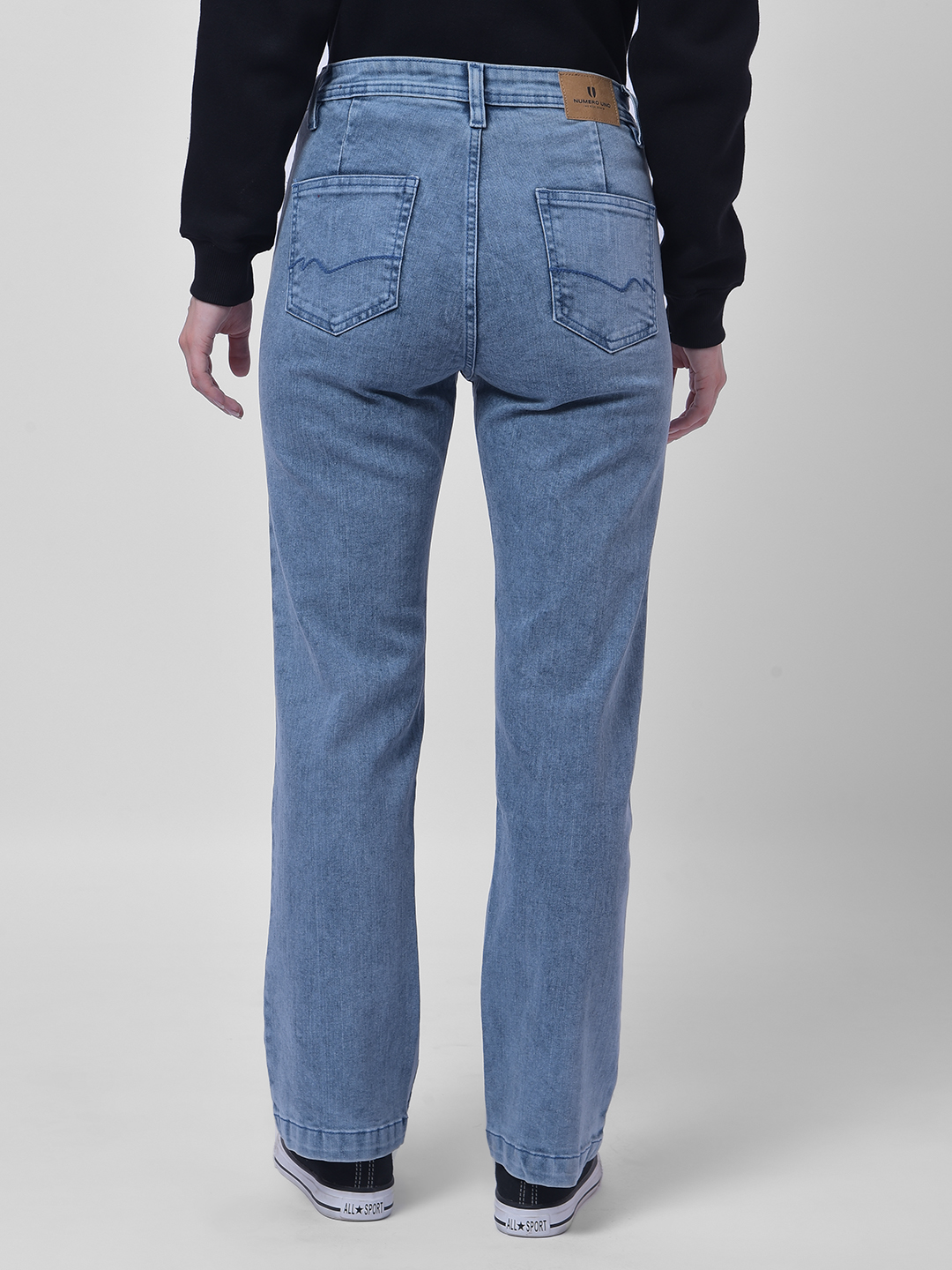 Numero Uno Women Light Blue Bootcut Sustainable Jeans